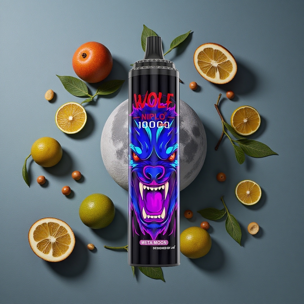 Lune Méta JNR Wolf Niplo 10000 Puffs 20ml 0% 2% 5% Nicotine vente en gros Belgique