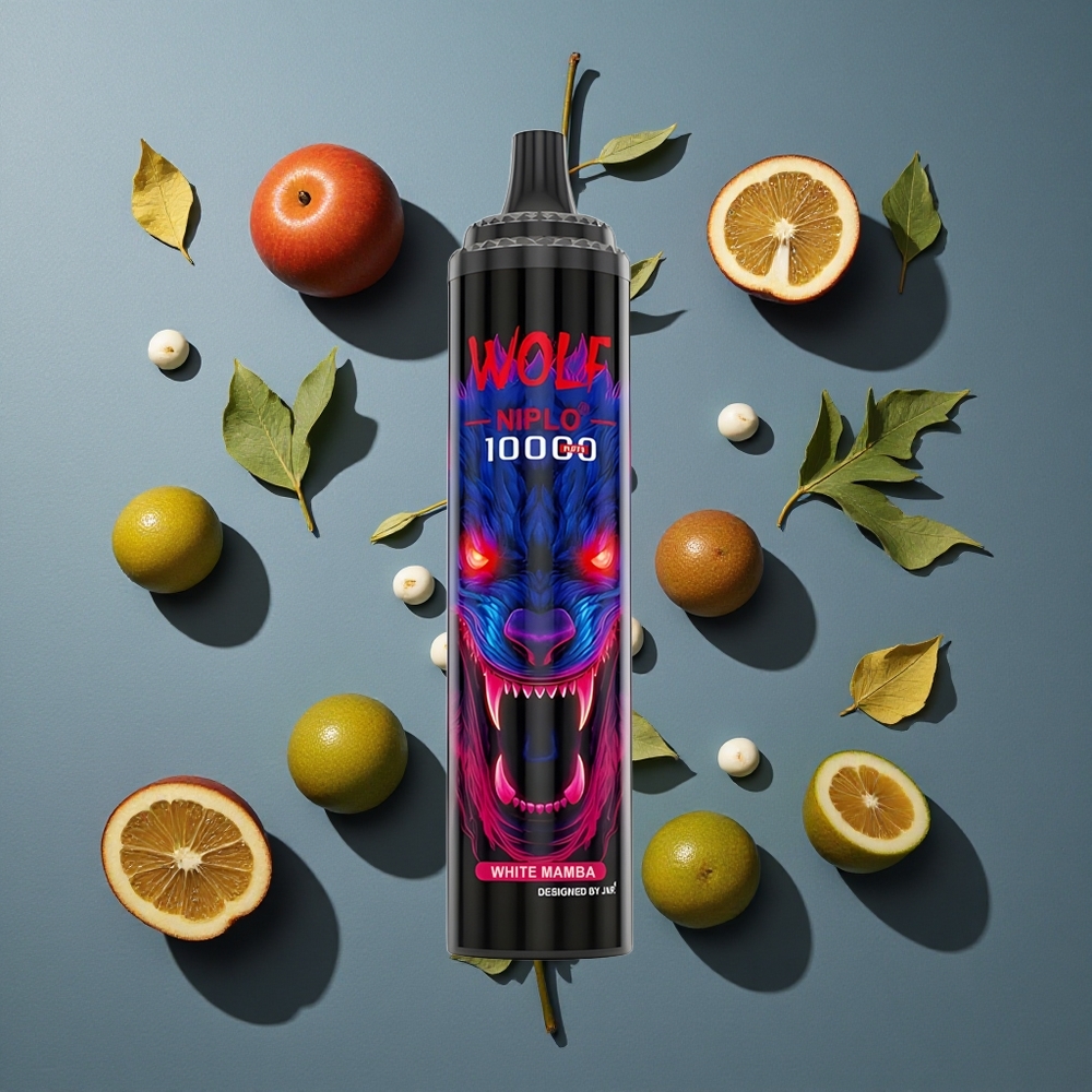 Mamba Blanche JNR Wolf Niplo 10000 Puffs 20ml vente en gros Belgique Type-C