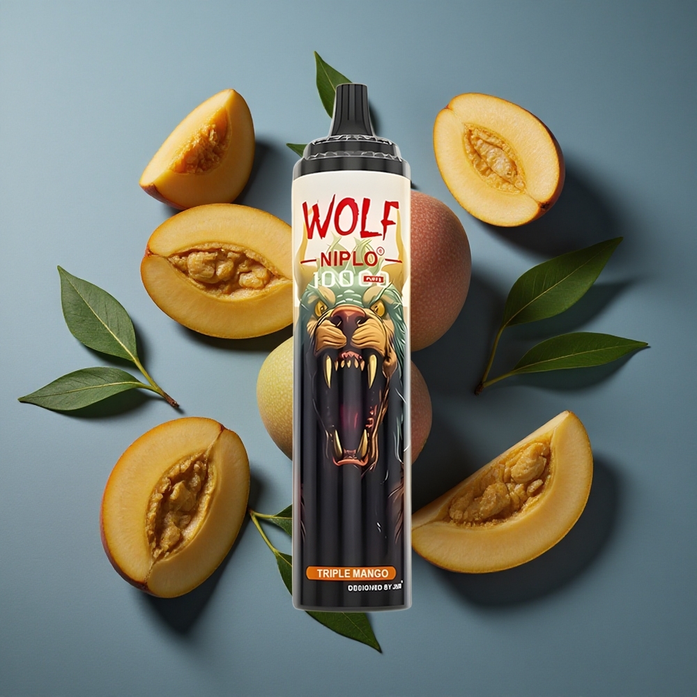 Triple Mangue JNR Wolf Niplo 10000 Puffs 20ml vente en gros Belgique Type-C